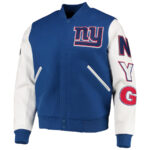 NY Giants NFL Blue And White Varsity Jacket
