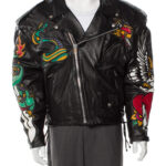 Tattoo Till Death Do Us Part Black Leather Jacket