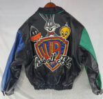 Vintage Looney Tunes Warner Bros Leather Jacket
