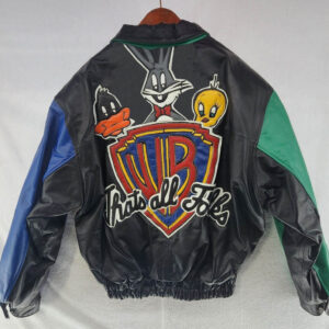 Vintage Looney Tunes Warner Bros Leather Jacket