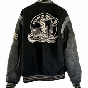 Black Chicago White Sox 2005 World Series Varsity Jacket
