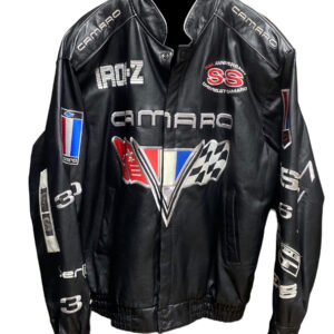 Chevy Camaro 35th Anniversary Black Leather Jacket