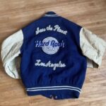 Hard Rock Cafe Los Angeles Blue White Varsity Jacket