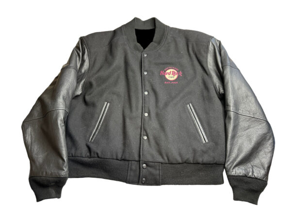 Hard Rock Cafe San Juan Black Varsity Jacket