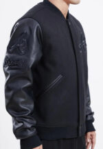 MLB Atlanta Braves Black Varsity Jacket