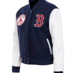 MLB Boston Red Sox Navy And White Varsity Jacket
