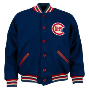 Maker of Jacket MLB Chicago Cubs Red Baseball Varsity
