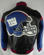 New York Giants NFL Team Football Leather Jacket