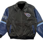 Vintage NFL Tennesse Titans Leather Jacket