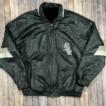 Vtg MLB Chicago White Sox Team Leather Jacket