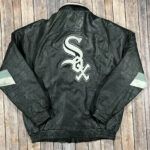 Vtg MLB Chicago White Sox Team Leather Jacket