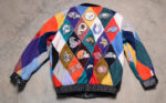 Vtg NFL Team Logos Jeff Hamilton Wool Jacket