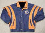 Blue Orange NFL Chicago Bears Leather Jacket