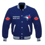 Blue Toronto Blue Jays MLB Team Wool Jacket