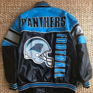 Carolina Panthers Football Team Leather Jacket
