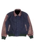 Hard Rock Cafe Banff Blue Brown Canada Varsity Jacket