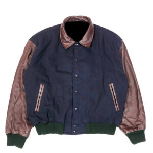 Hard Rock Cafe Banff Blue Brown Canada Varsity Jacket