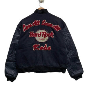 Hard Rock Cafe Kobe Black Varsity Jacket