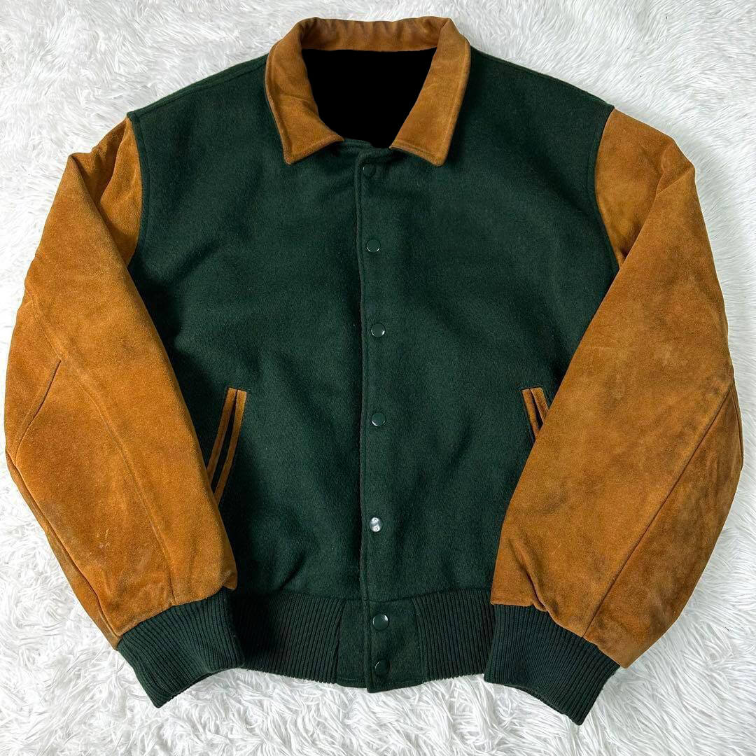 Hard Rock Cafe Maui Wool Suede Sleeves Jacket (1) Hard Rock Cafe Maui Wool Suede Sleeves Jacket