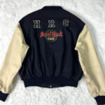 Hard Rock Cafe Mexico Blue Cream Varsity Jacket