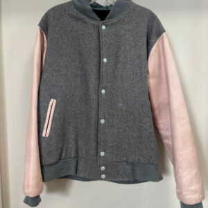 Hard Rock Cafe Pink Grey Varsity Jacket