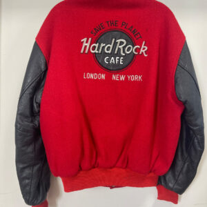 Hard Rock Cafe Red Black New York Varsity Jacket