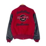 Hard Rock Cafe San Francisco Red Black Varsity Jacket