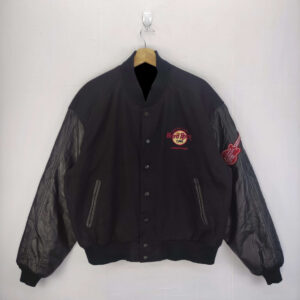 Hard Rock Cafe Yokohama Black Varsity Jacket
