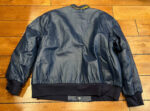 MLB Milwaukee Brewers Navy Blue Leather Jacket