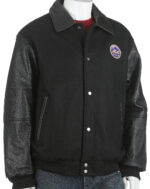 MLB NY Mets Black Varsity Jacket