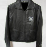 MLB Team Seattle Mariners Black Leather Jacket