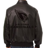 NFL Arizona Cardinals Full Black Leather Jacket