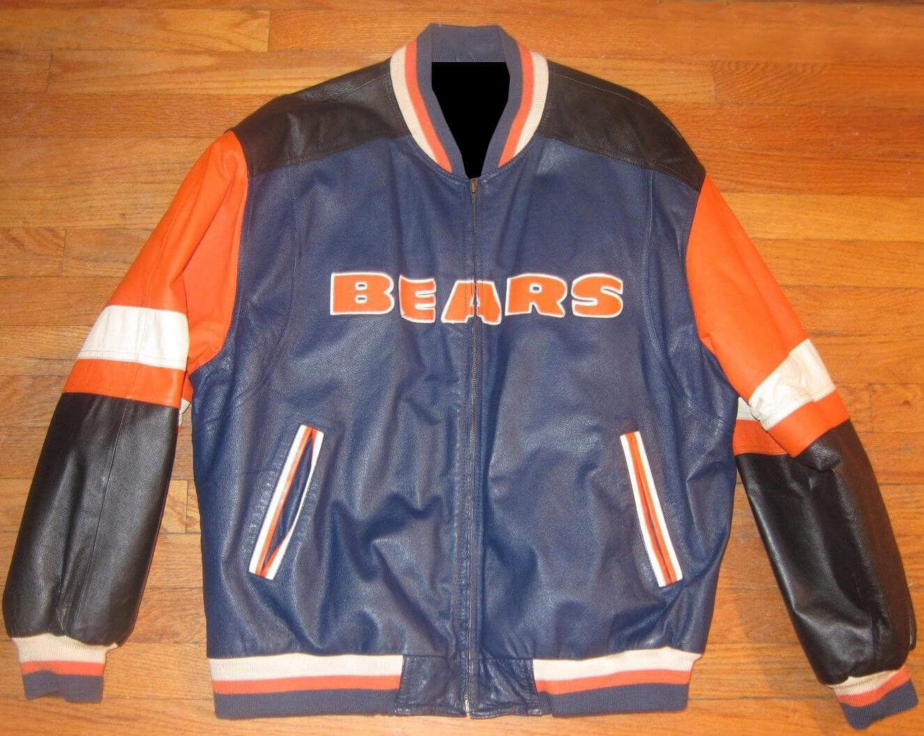 NFL Chicago Bears Team Leather Varsity Jacket (1) NFL Chicago Bears Team Leather Varsity Jacket