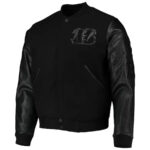 NFL Team Cincinnati Bengals Black Varsity Jacket