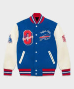 OVO NFL Buffalo Bills Blue And White Varsity Jacket