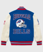 OVO NFL Buffalo Bills Blue And White Varsity Jacket