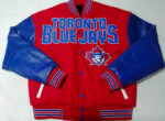 Red Blue Toronto Blue Jays MLB Team Varsity Jacket