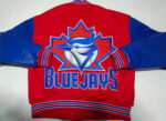 Red Blue Toronto Blue Jays MLB Team Varsity Jacket