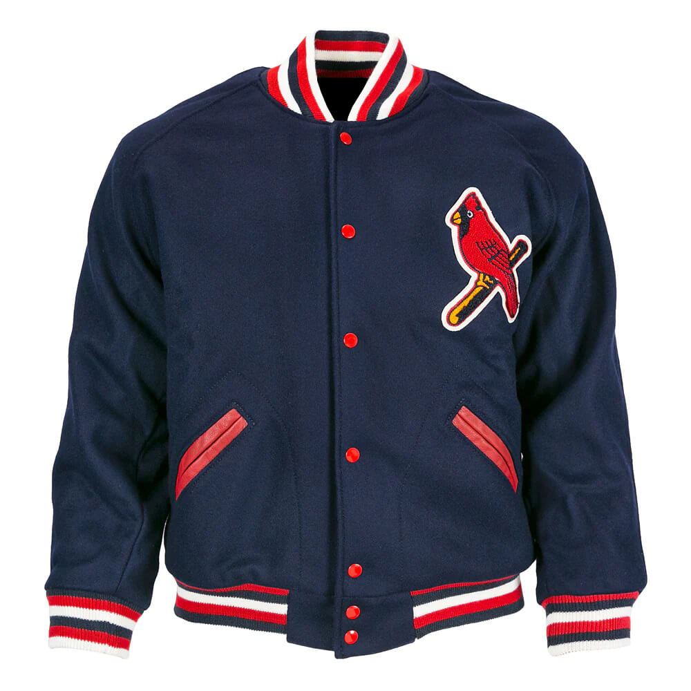 St Louis Cardinals 1950 Navy Blue Wool Jacket (1) St Louis Cardinals 1950 Navy Blue Wool Jacket
