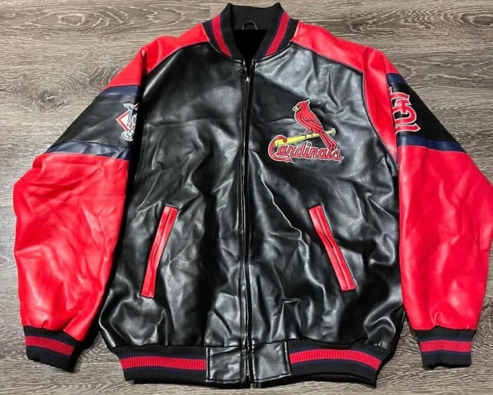 St Louis Cardinals Baseball Team Leather Jacket (1) St Louis Cardinals Baseball Team Leather Jacket