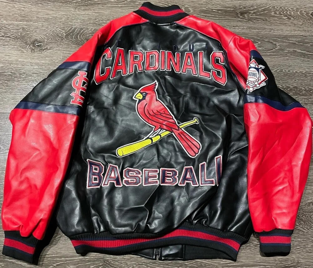 St. Louis Cardinals MLB Merchandise Leather Jacket NWT 