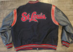 St Louis Cardinals Black MLB Team Varsity Jacket