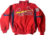 St Louis Cardinals Red And Navy Blue Wool Jacket