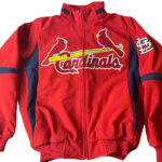 St Louis Cardinals Red And Navy Blue Wool Jacket