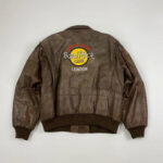 Vintage Hard Rock Cafe London Brown Leather Jacket