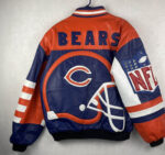 Vintage NFL Chicago Bears Football Leather Jacket