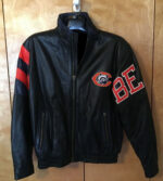 Vtg NFL Sports Chicago Bears Team Leather Jacket