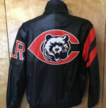 Vtg NFL Sports Chicago Bears Team Leather Jacket