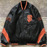 Vtg San Francisco Giants Baseball Team Leather Jacket