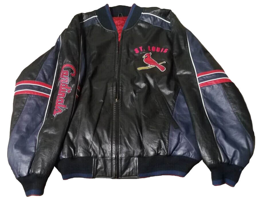 Vtg St Louis Cardinals MLB Team Leather Jacket (1) Vtg St Louis Cardinals MLB Team Leather Jacket